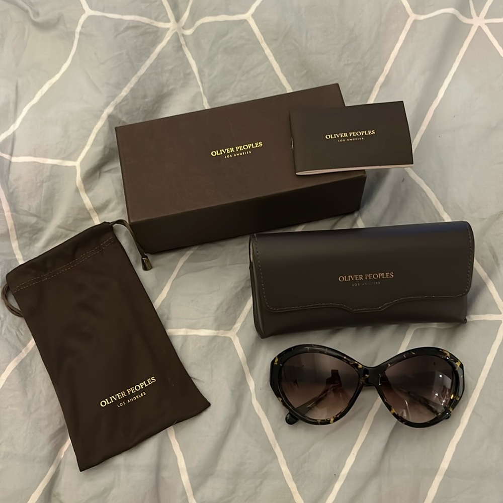 Oliver Peoples Casella tortoise shell sunglasses